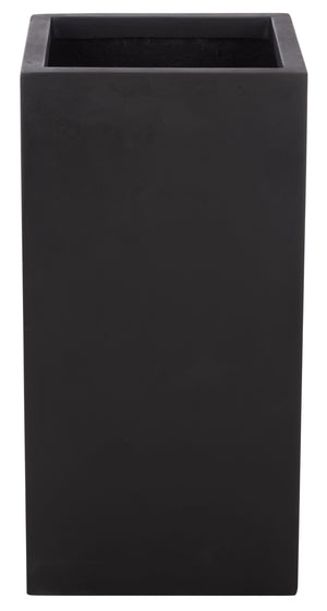 Marcy Pedestal Planter With Tall Sculptural Profile, Fiberstone Durability, Uv & Frost Resistant (24")
