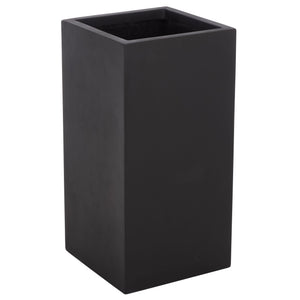 Marcy Pedestal Planter With Tall Sculptural Profile, Fiberstone Durability, Uv & Frost Resistant (24")