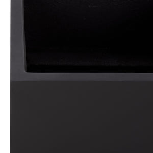 Marcy Low Wide Planter - Contemporary Fiberstone Planter With Matte Finish, Weather-Resistant Elegance