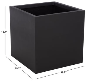 Marcy Low Wide Planter - Contemporary Fiberstone Planter With Matte Finish, Weather-Resistant Elegance