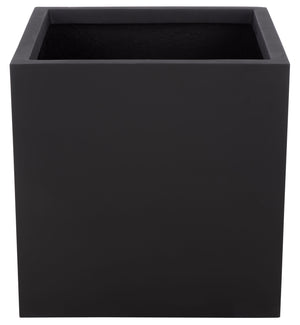 Marcy Low Wide Planter - Contemporary Fiberstone Planter With Matte Finish, Weather-Resistant Elegance