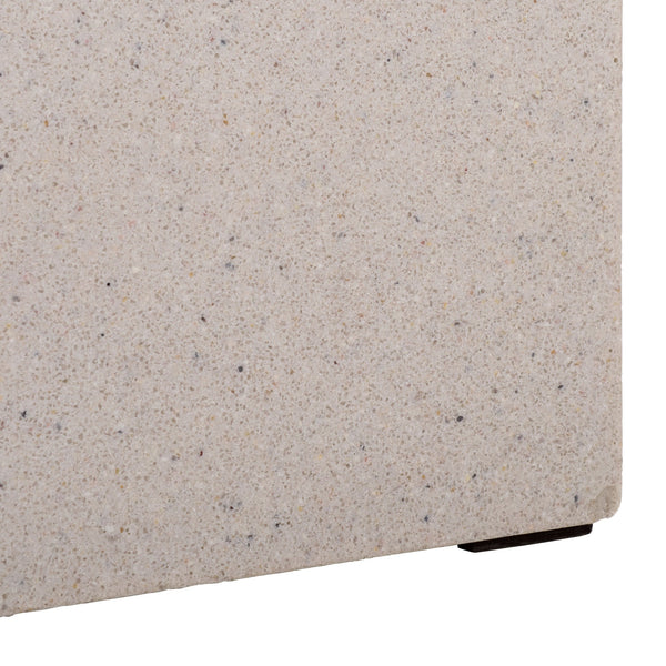 Marcy Low Wide Planter - Contemporary Fiberstone Planter With Matte Finish, Weather-Resistant Elegance