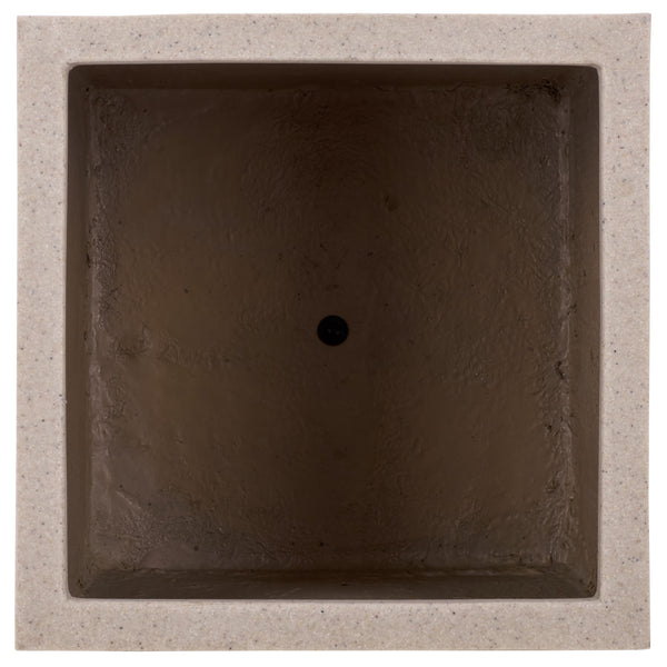 Marcy Low Wide Planter - Contemporary Fiberstone Planter With Matte Finish, Weather-Resistant Elegance