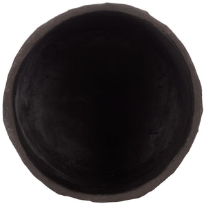 Cana Cement-Bamboo Planter Pot With Textured Artisanal Finish, Durable Indoor-Outdoor Accent (17.3")