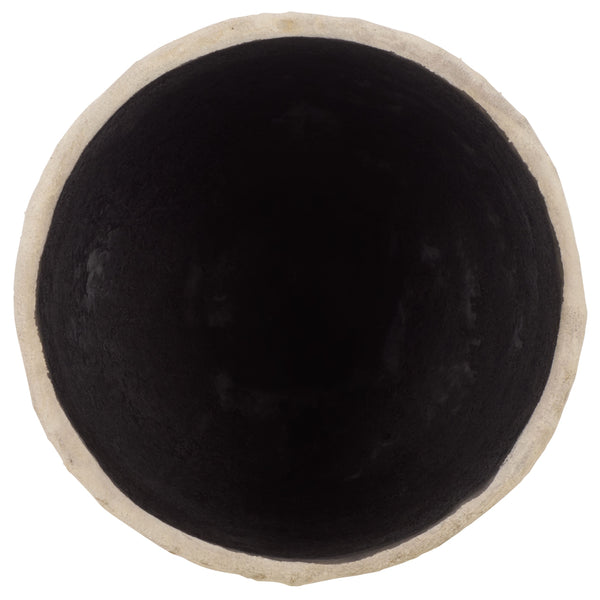 Cana Cement-Bamboo Planter Pot With Textured Artisanal Finish, Durable Indoor-Outdoor Accent (17.3")