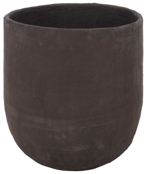 Cana Large Planter Pot Cement With Bamboo-Textured Finish For Indoor & Outdoor Plants, Modern Durable