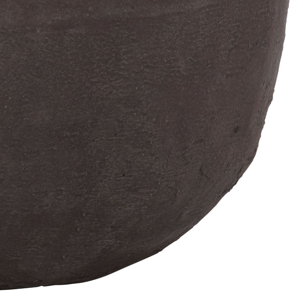 Cana Large Planter Pot Cement With Bamboo-Textured Finish For Indoor & Outdoor Plants, Modern Durable
