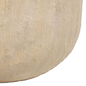 Cana Large Planter Pot Cement With Bamboo-Textured Finish For Indoor & Outdoor Plants, Modern Durable