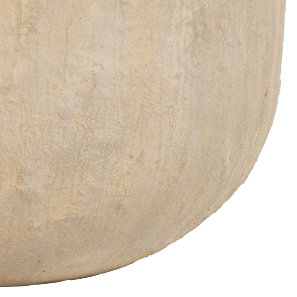 Cana Large Planter Pot Cement With Bamboo-Textured Finish For Indoor & Outdoor Plants, Modern Durable