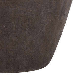 Cana Pedestal Planter Pot — Rustic Cement Bamboo-Texture Stand For Elevated Displays, Durable Outdoor DéCor