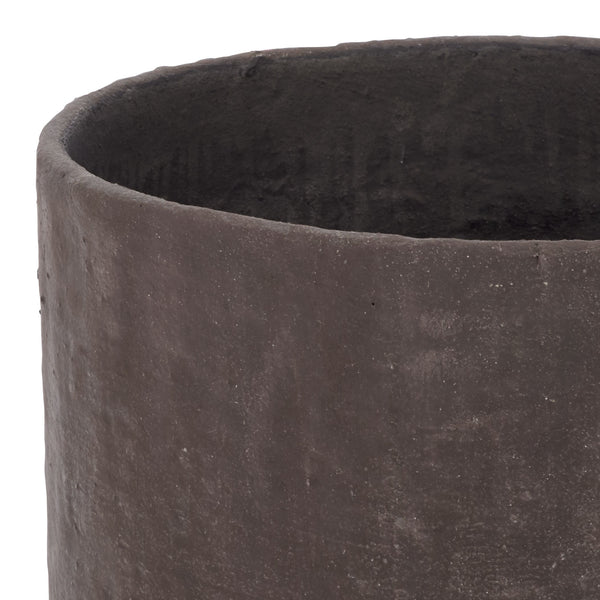 Cana Square Planter Pot With Cement-Bamboo Composite — Weather-Resistant Modern Geometric Vessel For Gardens