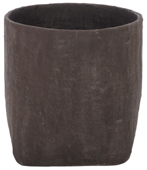 Cana Square Planter Pot With Cement-Bamboo Composite — Weather-Resistant Modern Geometric Vessel For Gardens