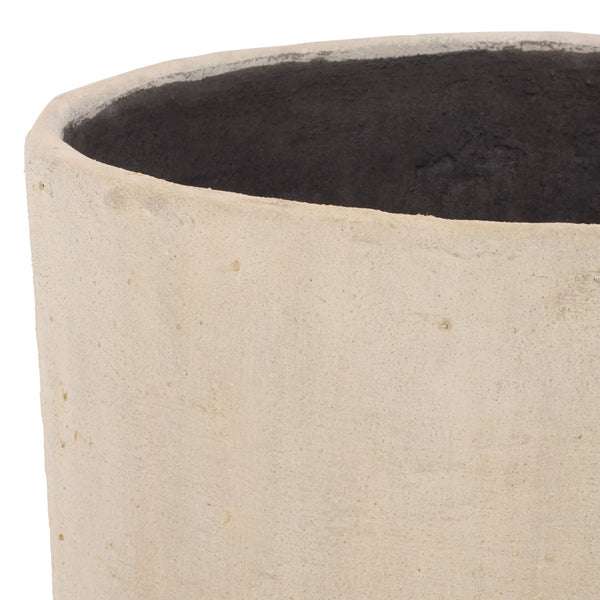 Cana Square Planter Pot With Cement-Bamboo Composite — Weather-Resistant Modern Geometric Vessel For Gardens