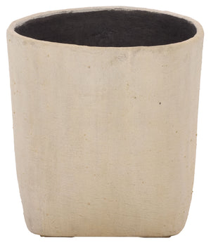 Cana Square Planter Pot With Cement-Bamboo Composite — Weather-Resistant Modern Geometric Vessel For Gardens