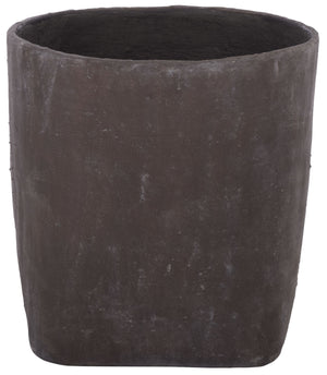 Cana Large Square Planter Pot — 20" Weather-Resistant Cement-Bamboo Composite For Stylish Greenspaces