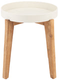 Safavieh Menria Side Table Natural/Beige PAT1500B