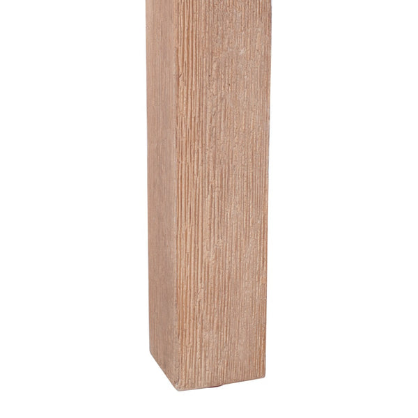 Safavieh BORSLA Large Planter - Modern Concrete Cube with Stylish Acacia Legs for Outdoor Spaces Upgrade Light Grey PAT1513B