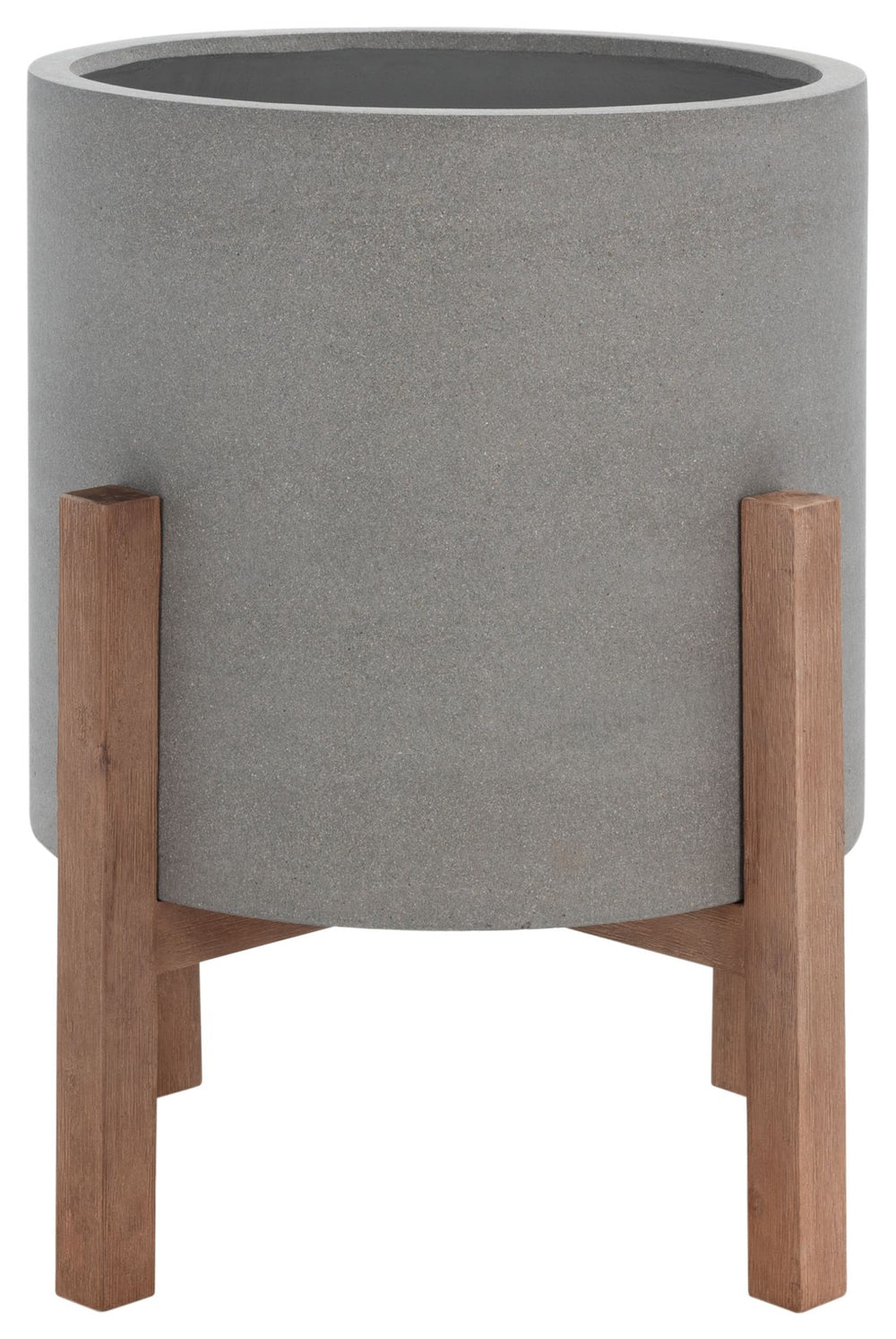 Safavieh LOFLEN PLANTER - Modern Concrete Design for Indoor & Outdoor Spaces, Durable & Elegant Style Light Grey PAT1515B