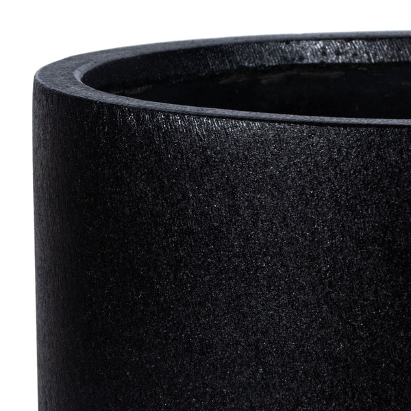 Safavieh ALIA Planter - Stylish Sandy Beige Accent for Indoor & Outdoor Decor, Durable Ficonstone Design Black PAT1516A