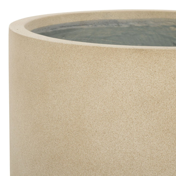 Safavieh ALIA Planter - Stylish Sandy Beige Accent for Indoor & Outdoor Decor, Durable Ficonstone Design Beige PAT1516B