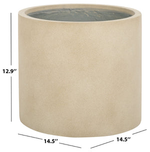 Safavieh ALIA Planter - Stylish Sandy Beige Accent for Indoor & Outdoor Decor, Durable Ficonstone Design Beige PAT1516B