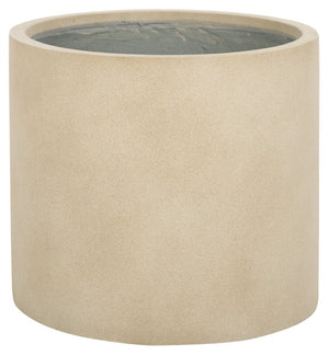 Safavieh ALIA Planter - Stylish Sandy Beige Accent for Indoor & Outdoor Decor, Durable Ficonstone Design Beige PAT1516B