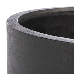 Safavieh ALIA Planter in Black Stone - Modern Minimalist Vessel for Indoor/Outdoor Plant Display and Decor PAT1517A