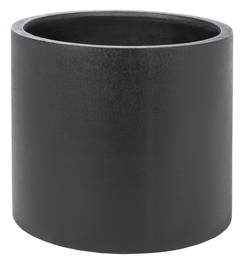 Safavieh ALIA Planter in Black Stone - Modern Minimalist Vessel for Indoor/Outdoor Plant Display and Decor PAT1517A