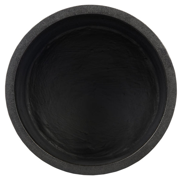 Safavieh ALIA Planter in Black Stone - Modern Minimalist Vessel for Indoor/Outdoor Plant Display and Decor PAT1517A