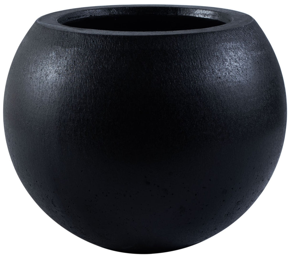 Safavieh KENSLIA PLANTER - Timeless Ceramic Design for Outdoor Spaces, Perfect for Vibrant Blooms and Foliage Black PAT1518A