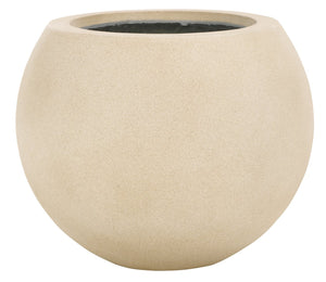 Safavieh Gerand Planter - Sandy Beige Orb Design Inspired By Ancient Ceramic Artistry For Vibrant Blooms Beige Concrete Ficonstone Pat1518b