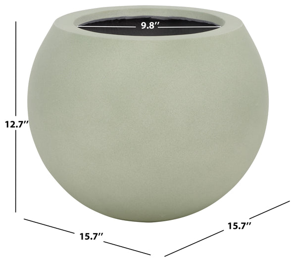 Kenslia Planter Pot — Ceramic-Inspired Orb Planter In Soft Stone Finish, Durable Ficonstone Design