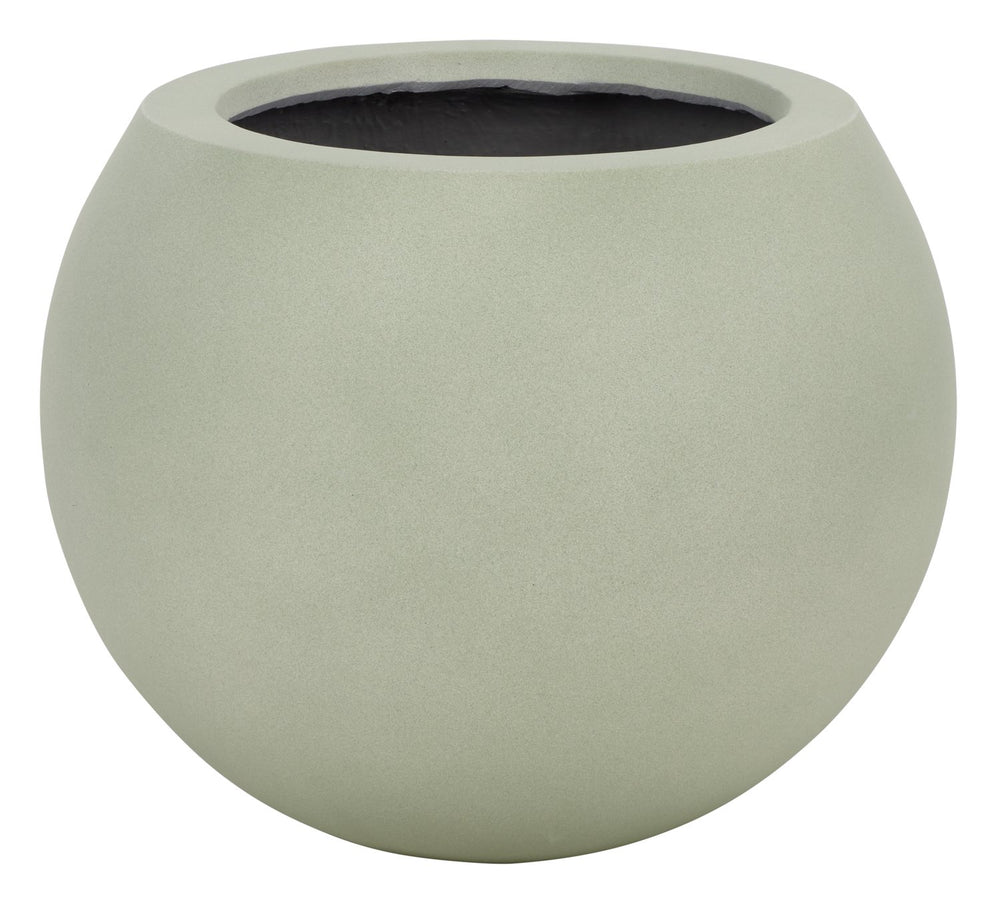 Kenslia Planter Pot — Ceramic-Inspired Orb Planter In Soft Stone Finish, Durable Ficonstone Design