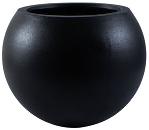 Safavieh KENSLIA Planter - Handcrafted Orb-Shaped Concrete Ficonstone for Vibrant Flowers & Lush Foliage Black PAT1519A