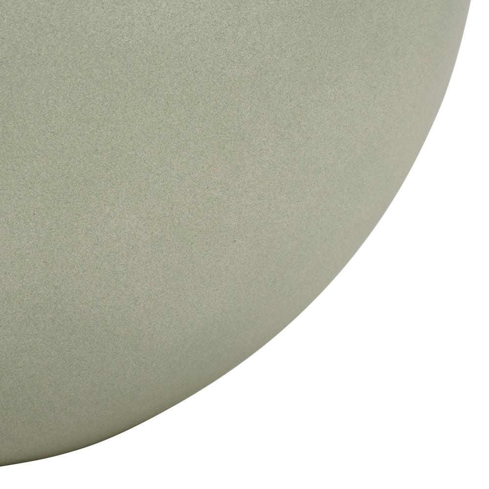 Kenslia Large Planter Pot With Weathered Stone Finish, Orb-Shaped Ceramic-Style Outdoor & Indoor Decor