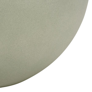 Kenslia Large Planter Pot With Weathered Stone Finish, Orb-Shaped Ceramic-Style Outdoor & Indoor Decor