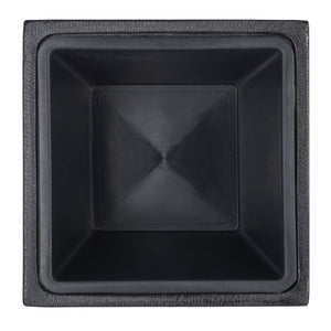 Safavieh LARLEN Planter - Modern Black Stone Cubist Design for Indoor/Outdoor Spaces, Durable & Stylish Decor PAT1520A