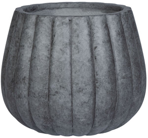 Safavieh KASTON Dark Grey Planter - Modern Textured Design for Outdoor Spaces, Perfect for Medium Plants PAT1522A