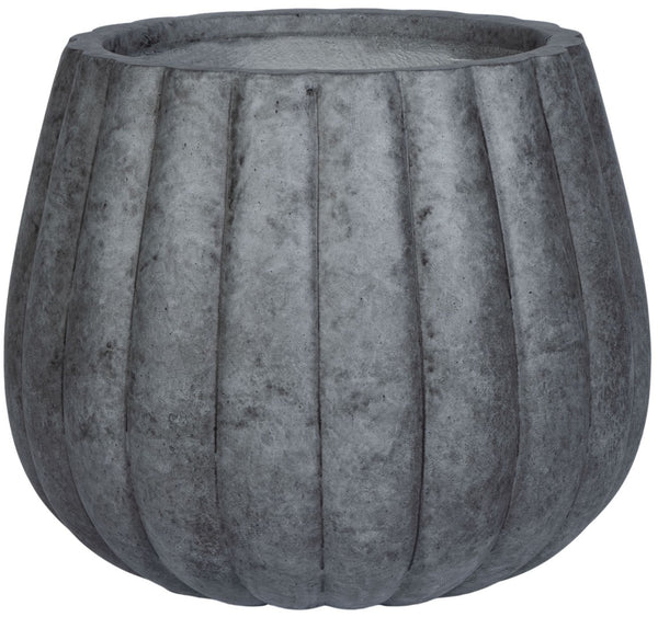 Safavieh KASTON Dark Grey Planter - Modern Textured Design for Outdoor Spaces, Perfect for Medium Plants PAT1522A