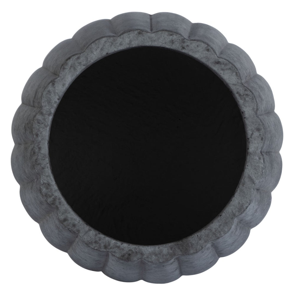 Safavieh KASTON Dark Grey Planter - Modern Textured Design for Outdoor Spaces, Perfect for Medium Plants PAT1522A