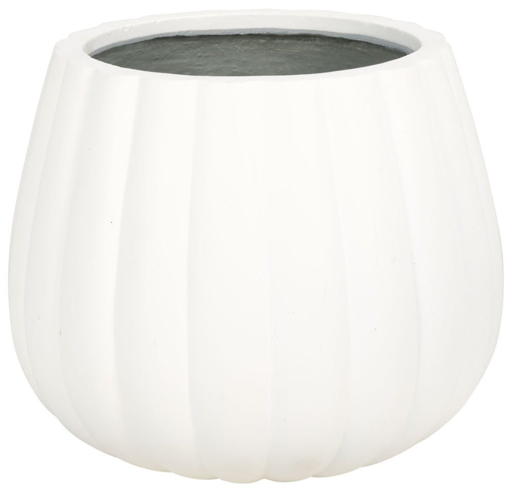 Safavieh KASTON Planter - Stylish White Concrete Planter with Textured Design for Outdoor Spaces & Plants PAT1522C