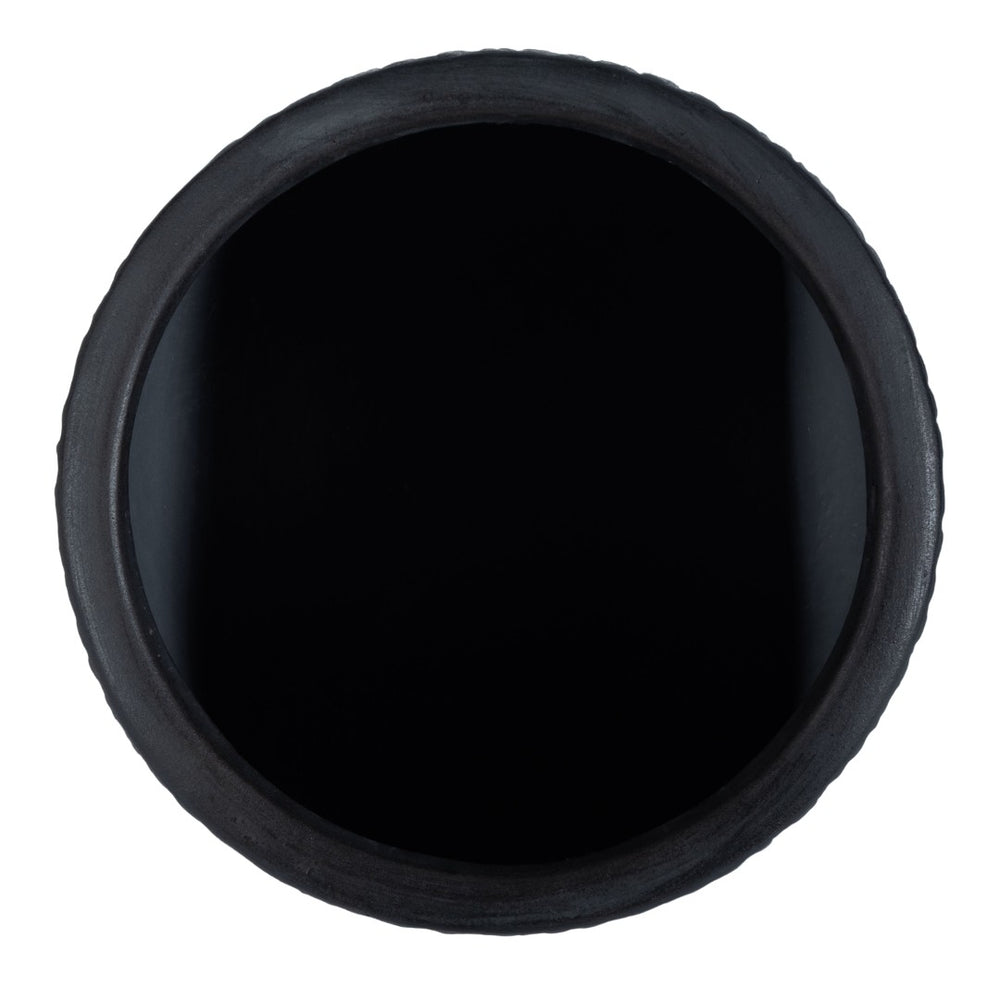 Safavieh FRANCIA Planter - Durable Concrete Vessel with Bark-Like Texture for Timeless Outdoor Elegance Black PAT1523A