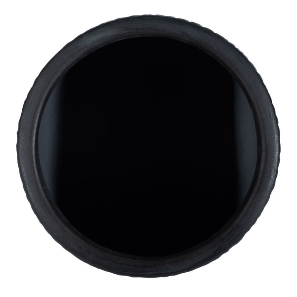 Safavieh FRANCIA Planter - Durable Concrete Vessel with Bark-Like Texture for Timeless Outdoor Elegance Black PAT1523A