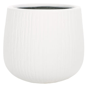 Safavieh Francia Planter - Timeless Antique Finish With Bark Texture For Stunning Outdoor Decor & Style White Concrete Ficonstone Pat1523c