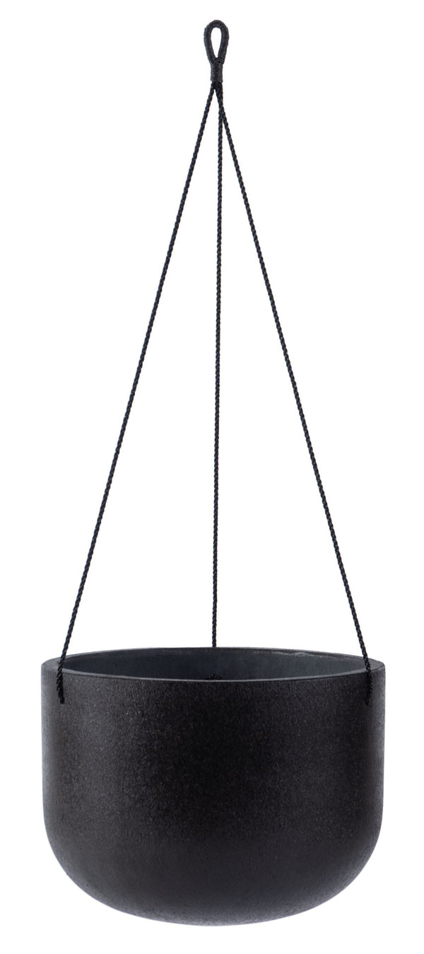 Safavieh RANCER Planter - Modern Concrete Design with Jute Rope for Indoor/Outdoor Plant Display and Decor Black PAT1527A
