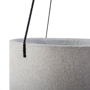 Safavieh RANCER Planter - Modern Concrete Design with Jute Rope for Indoor/Outdoor Plant Display and Decor Light Grey PAT1527B