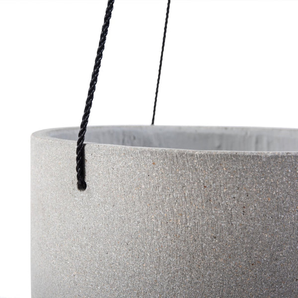 Safavieh RANCER Planter - Modern Concrete Design with Jute Rope for Indoor/Outdoor Plant Display and Decor Light Grey PAT1527B