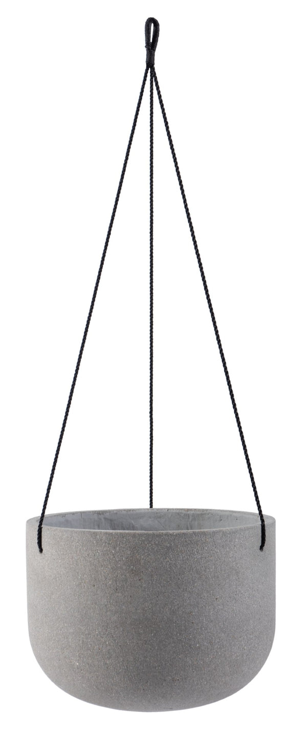 Safavieh RANCER Planter - Modern Concrete Design with Jute Rope for Indoor/Outdoor Plant Display and Decor Light Grey PAT1527B