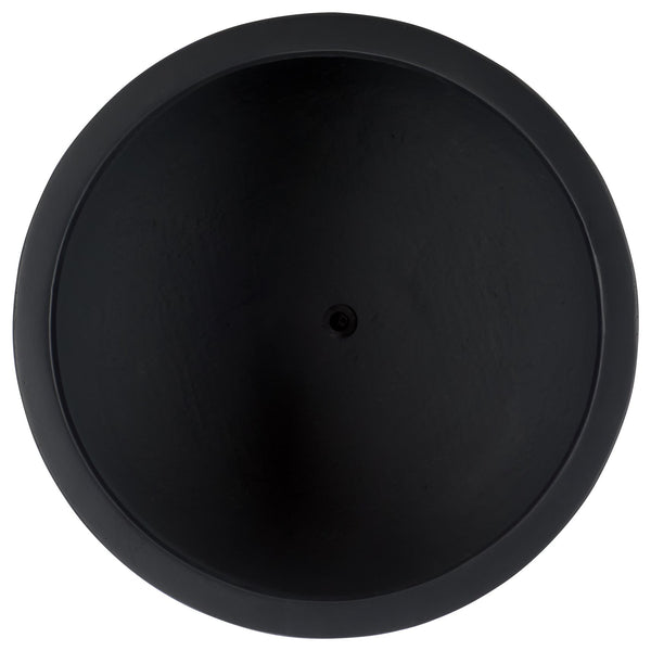 Safavieh Nardo Large Planter Set Of Two - Durable Ficonstone Pots With Sleek Modern Design For Indoor & Outdoor Black Cement Pat1530a-set2