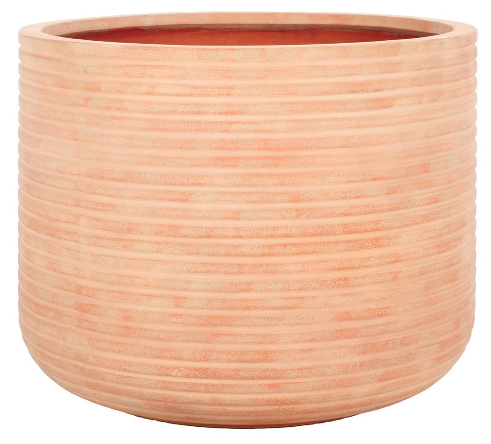 Safavieh NARDO Large Planter Pot - Modern Ficonstone Design for Indoor & Outdoor Elegance and Stability Terracotta PAT1531D